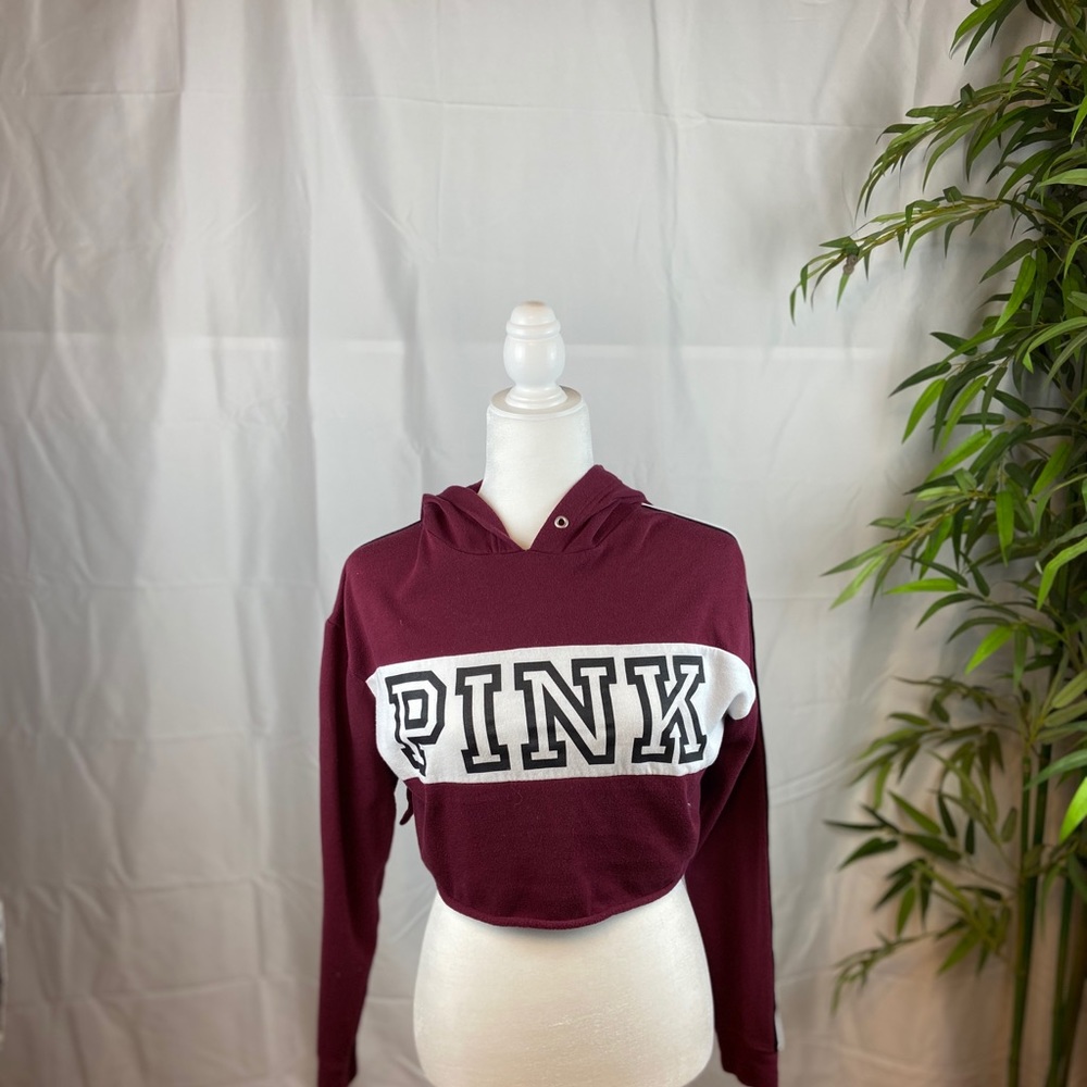 Pink by Victoria’s Secret maroon crop top